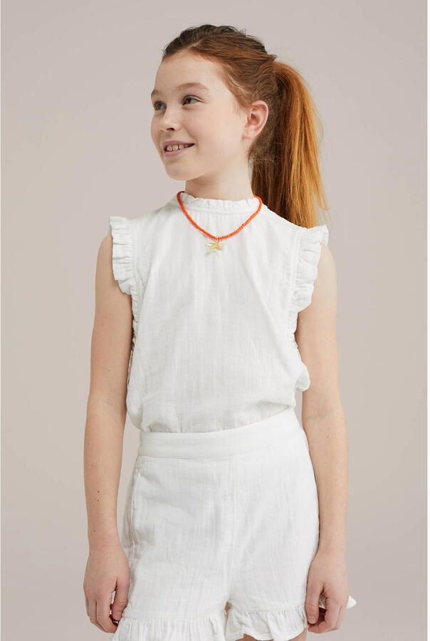 WE Fashion mouwloze top wit - Foto 1