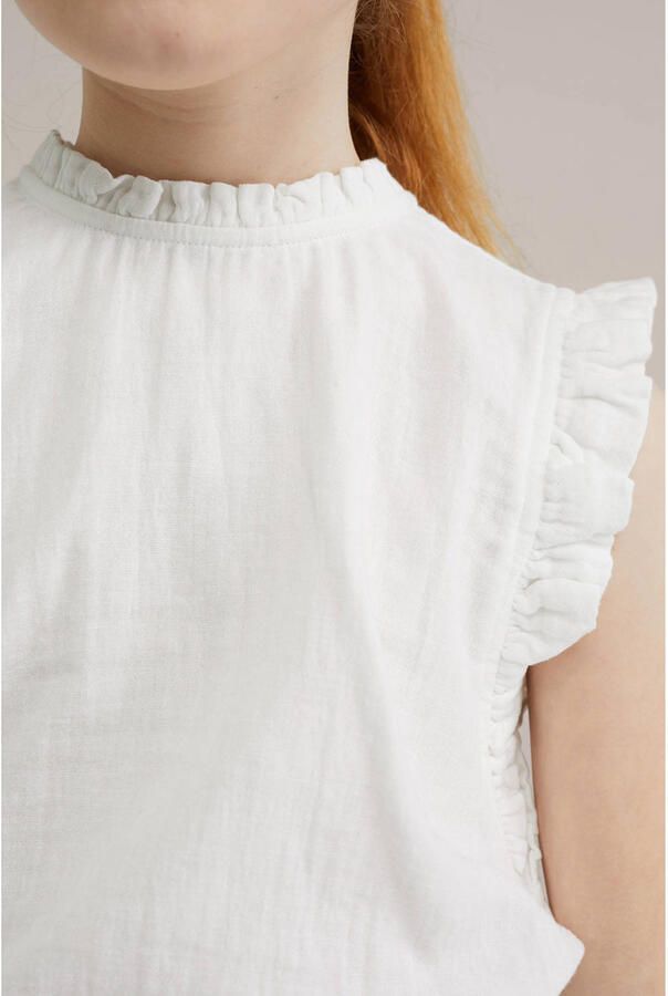 WE Fashion mouwloze top wit - Foto 2