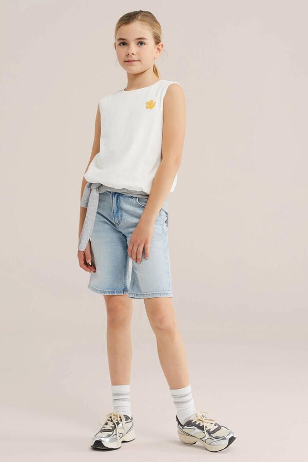 WE Fashion mouwloze top wit - Foto 2