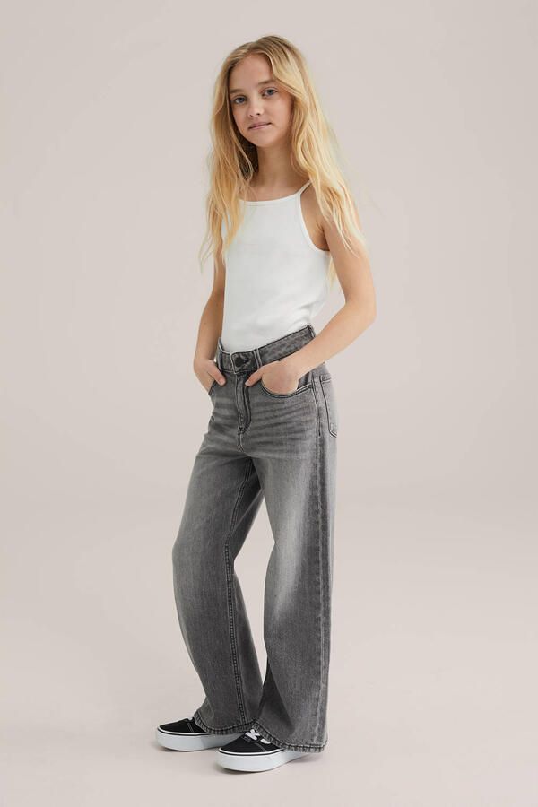 WE Fashion mouwloze top wit rib gebreid - Foto 3