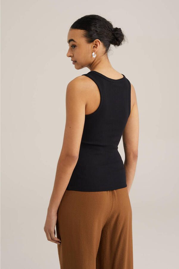 WE Fashion mouwloze top zwart - Foto 3