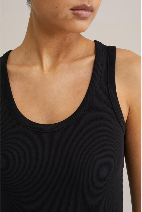 WE Fashion mouwloze top zwart - Foto 2