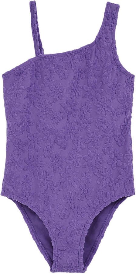 WE Fashion one shoulder badpak paars