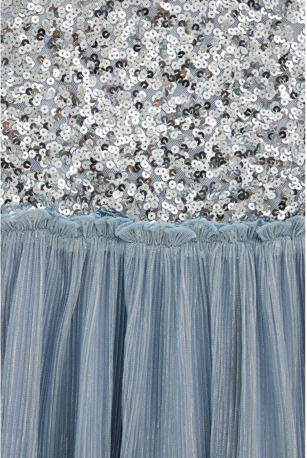 WE Fashion one shoulder jurk met pailletten zilver - Foto 2
