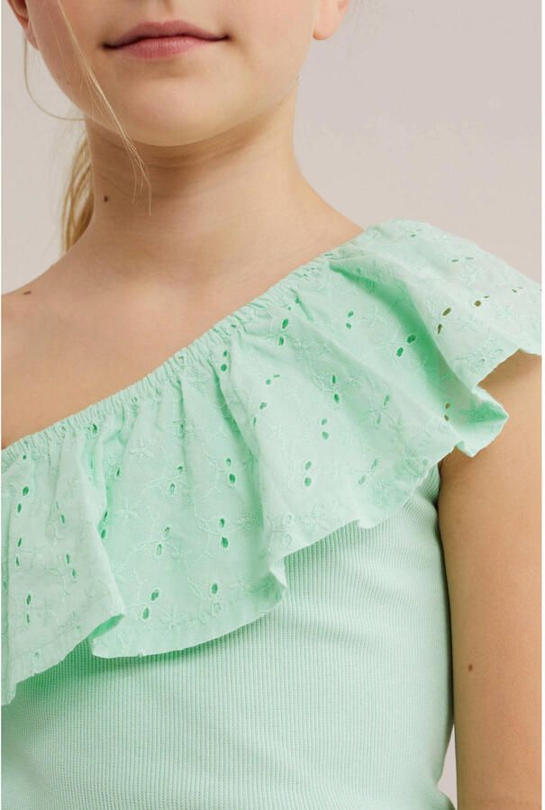WE Fashion one shoulder top fijn gebreid - Foto 2