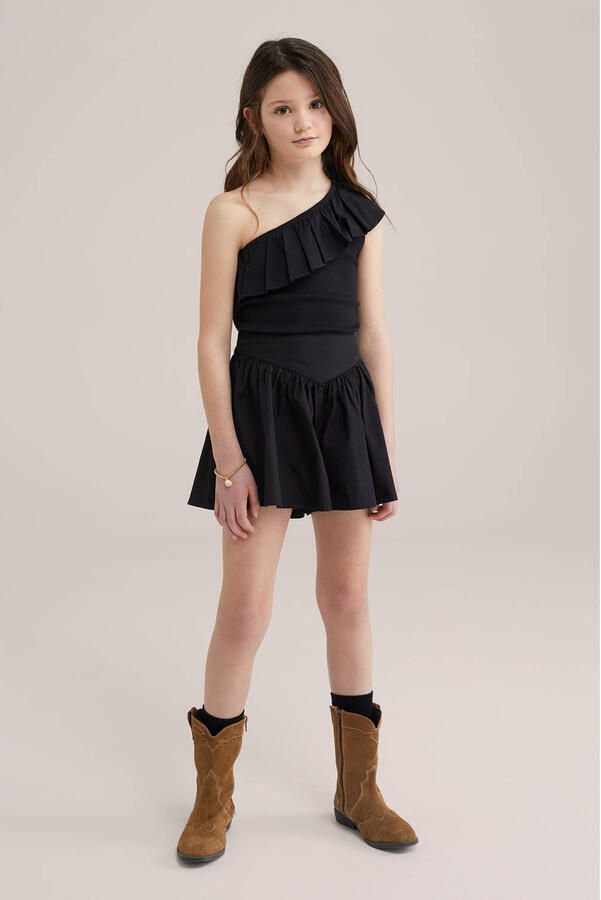 WE Fashion one shoulder top zwart - Foto 2
