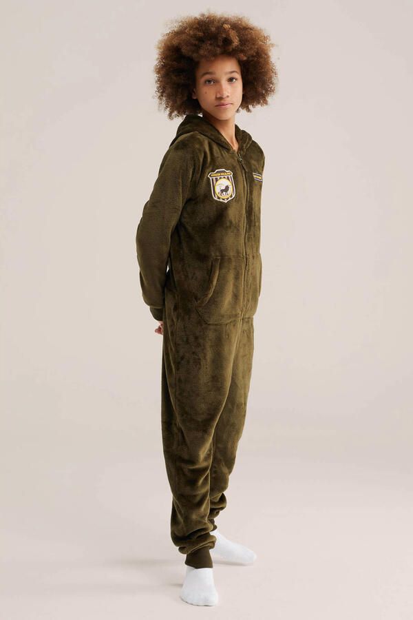 WE Fashion onesie olijfgroen