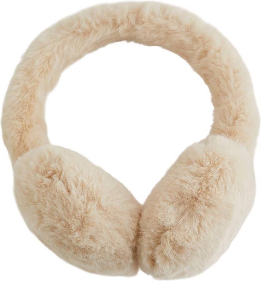 WE Fashion oorwarmer beige Oorwarmers Meisjes Polyester Effen