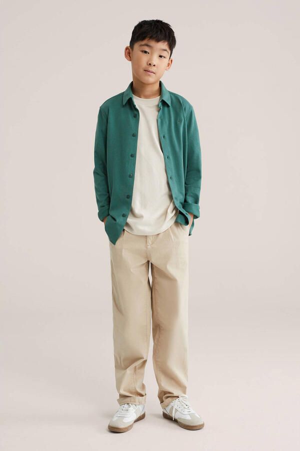 WE Fashion overhemd donkergroen