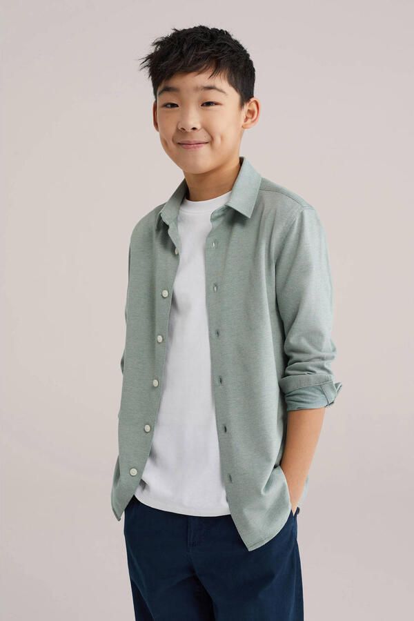 WE Fashion overhemd grijsblauw