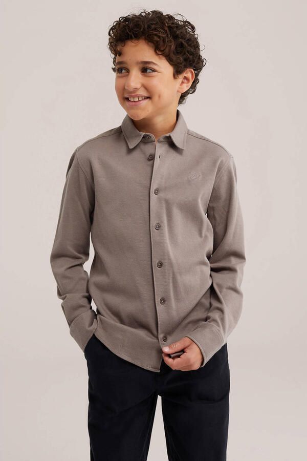 WE Fashion overhemd taupe