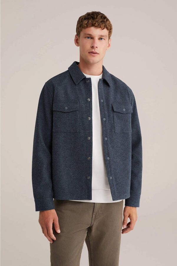 WE Fashion overshirt blauw