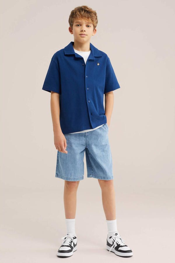 WE Fashion overshirt donkerblauw - Foto 2