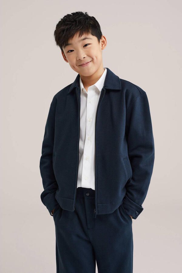 WE Fashion overshirt donkerblauw