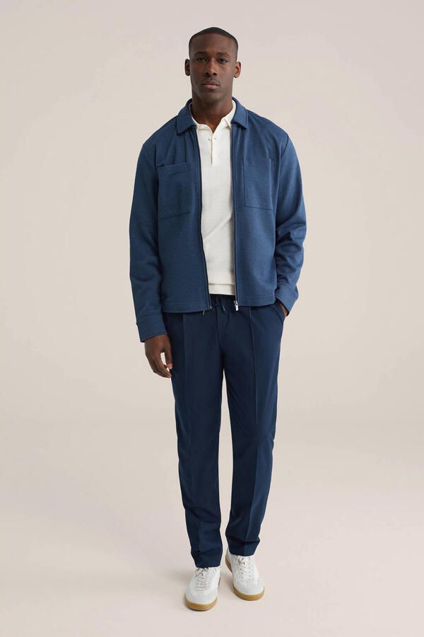 WE Fashion overshirt donkerblauw - Foto 3