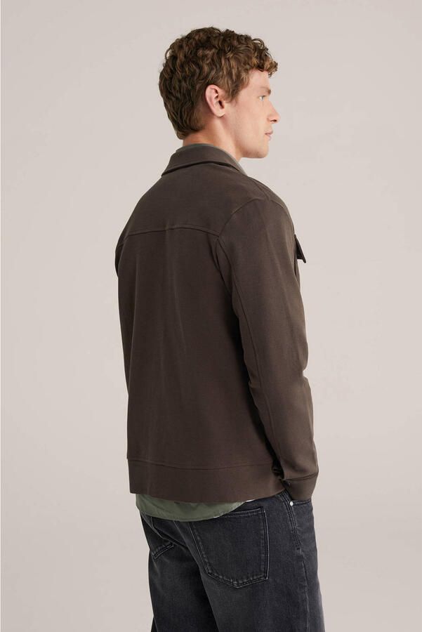 WE Fashion overshirt donkerbruin - Foto 2
