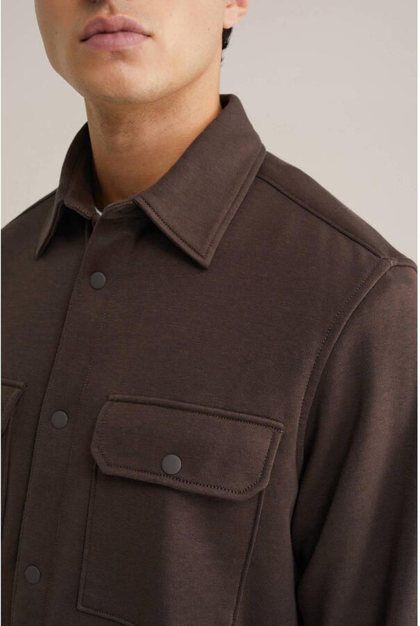 WE Fashion overshirt donkerbruin - Foto 2