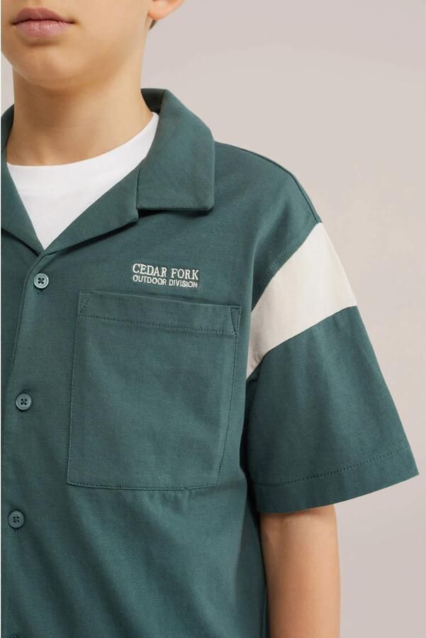 WE Fashion overshirt donkergroen - Foto 2