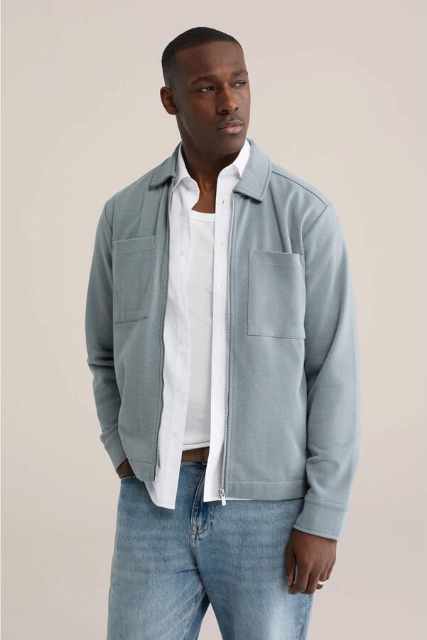 WE Fashion overshirt grijsblauw