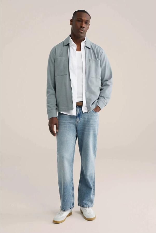 WE Fashion overshirt grijsblauw - Foto 3