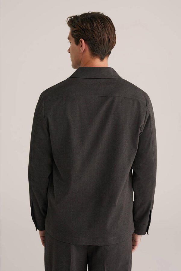 WE Fashion overshirt grijsbruin - Foto 2