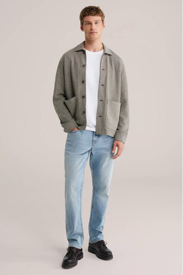 WE Fashion overshirt grijsgroen - Foto 3