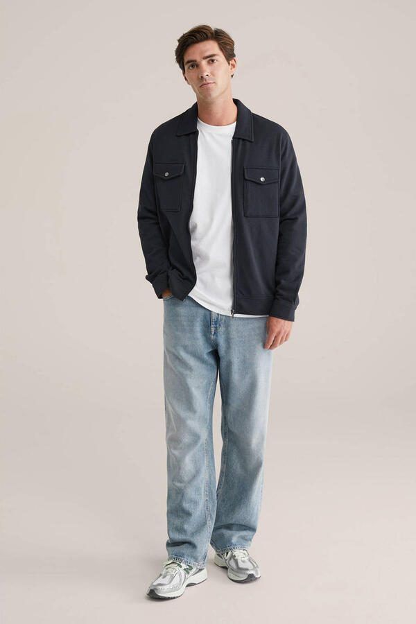 WE Fashion overshirt donkerblauw - Foto 2