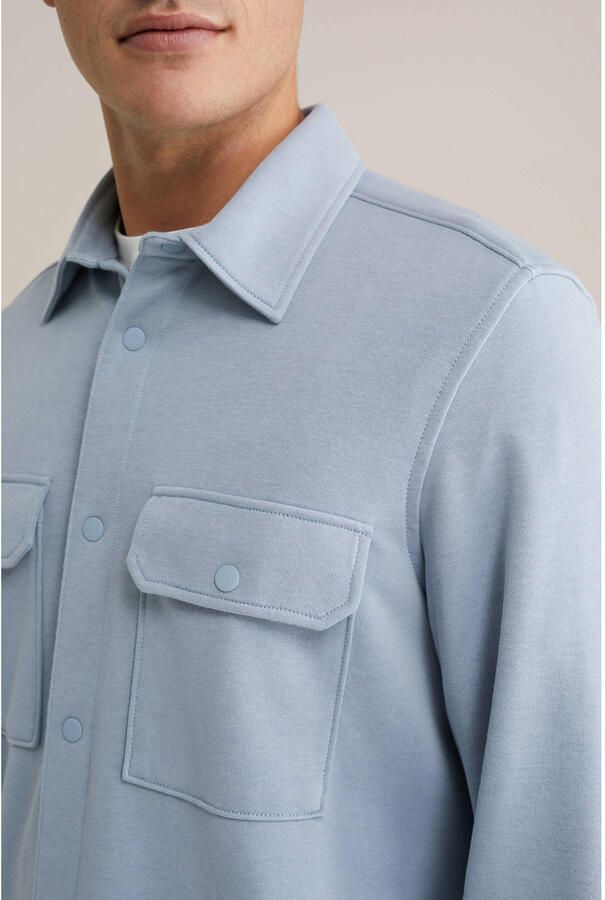 WE Fashion overshirt lichtblauw - Foto 2