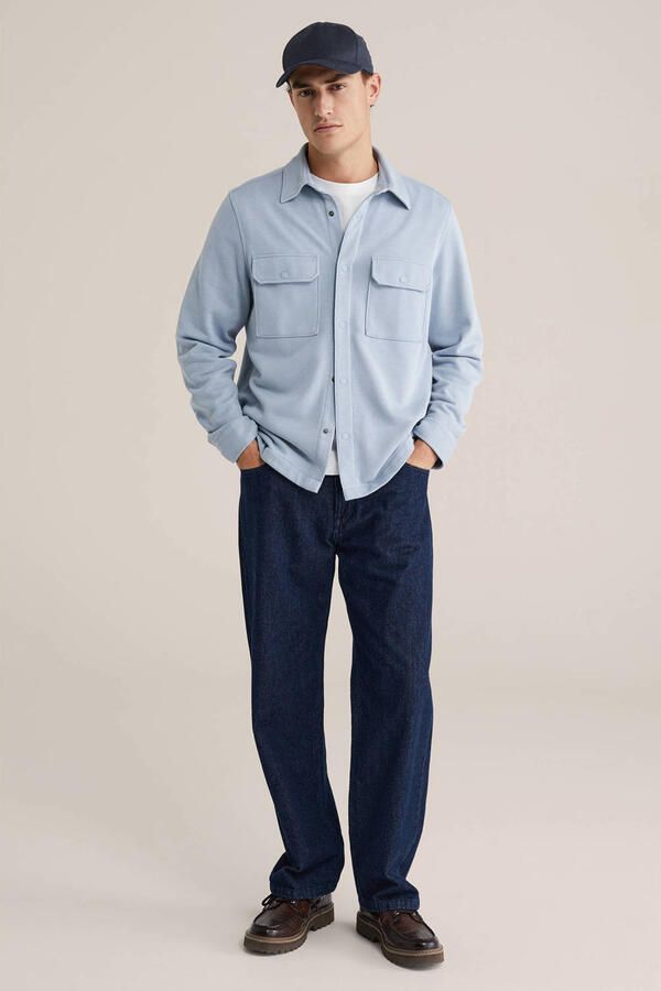 WE Fashion overshirt lichtblauw - Foto 3