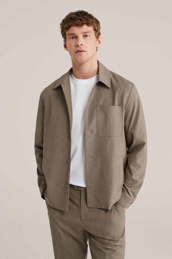 WE Fashion overshirt taupe