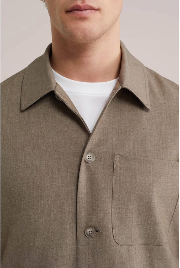 WE Fashion overshirt taupe - Foto 2