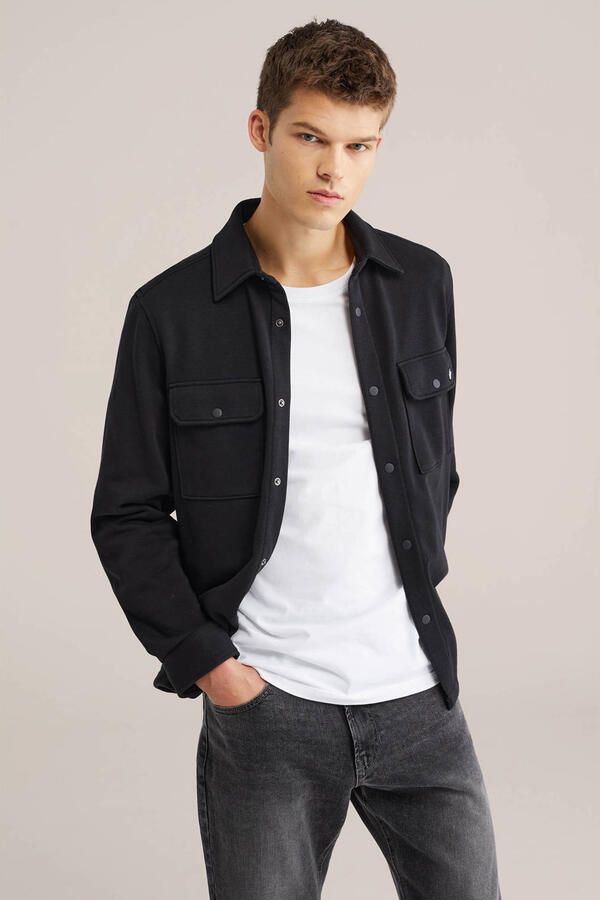 WE Fashion overshirt zwart