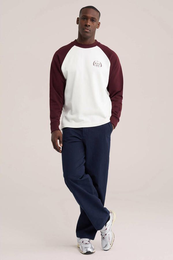 WE Fashion oversized gestreepte sweater eggshell - Foto 2