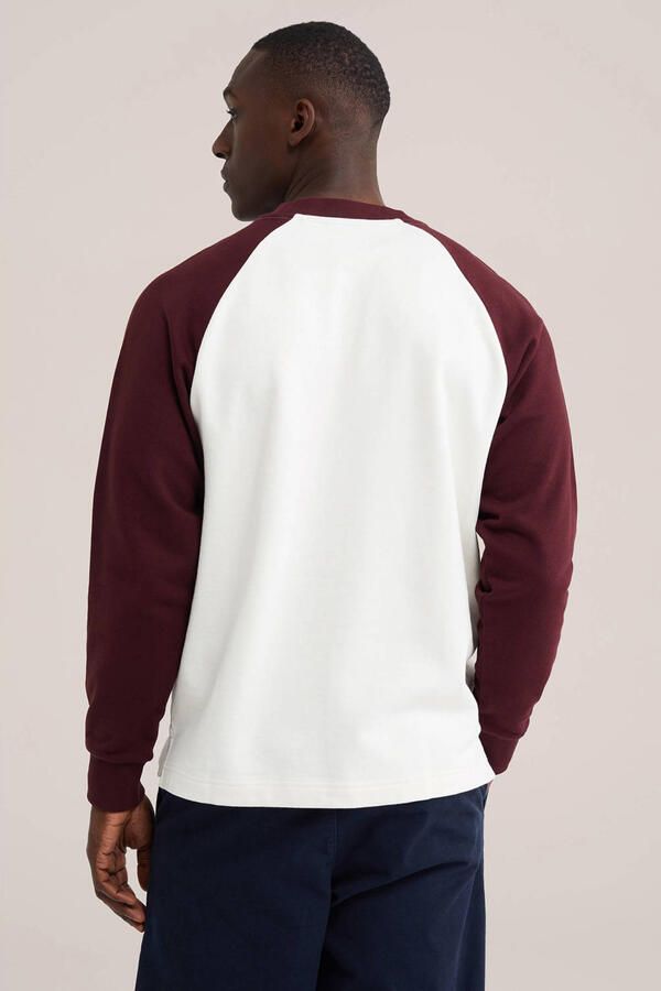 WE Fashion oversized gestreepte sweater eggshell - Foto 3