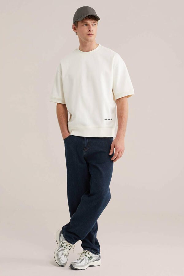 WE Fashion oversized T-shirt ecru - Foto 3