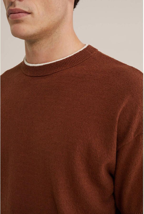 WE Fashion oversized T-shirt gebreid bruin - Foto 2