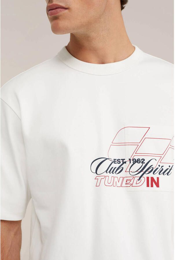 WE Fashion oversized T-shirt met backprint ecru - Foto 2