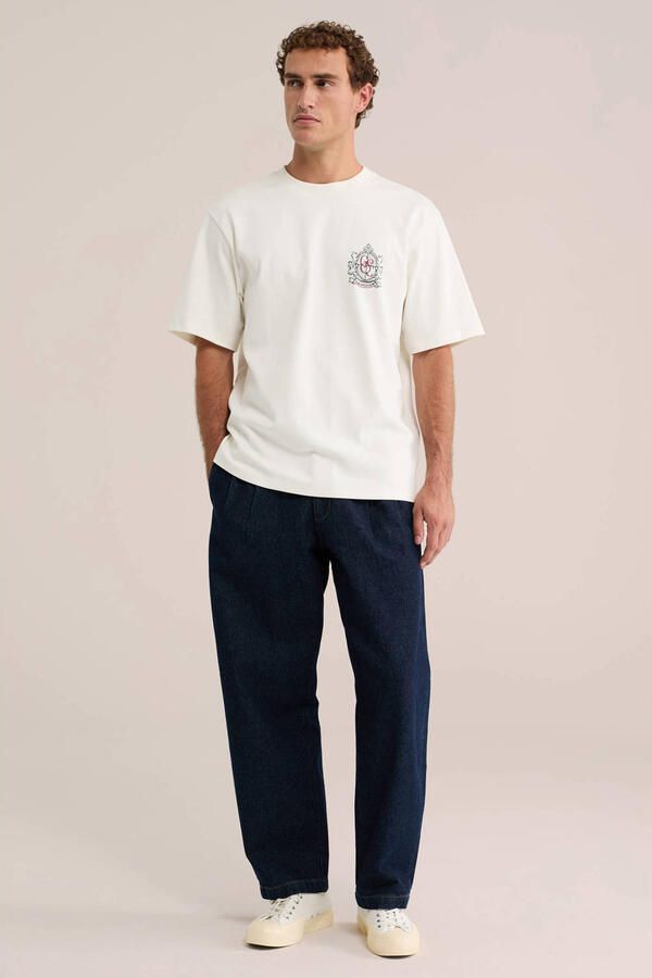 WE Fashion oversized T-shirt met backprint ecru - Foto 3