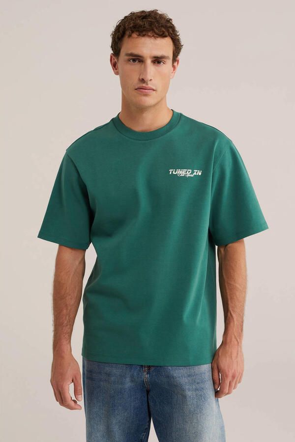 WE Fashion oversized T-shirt met backprint ranger
