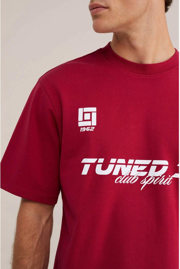 WE Fashion oversized T-shirt met print rood - Foto 2