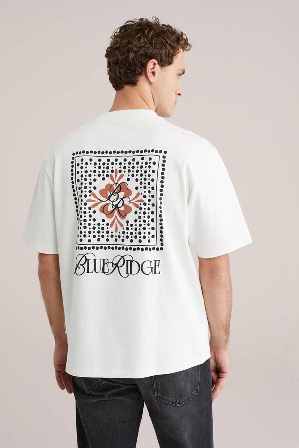 WE Fashion oversized T-shirt wit - Foto 3