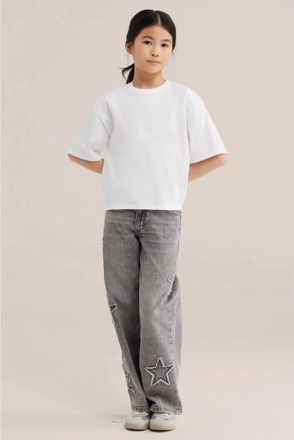 WE Fashion oversized T-shirt wit - Foto 2