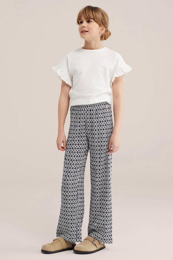 WE Fashion palazzo broek donkerblauw - Foto 2