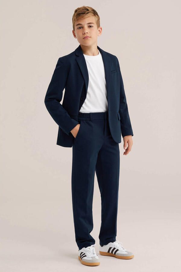 WE Fashion pantalon donkerblauw - Foto 3