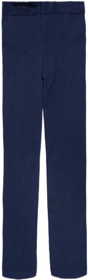 WE Fashion panty 50 denier set van 2 donkerblauw zwart Meisjes Polyamide 110 116