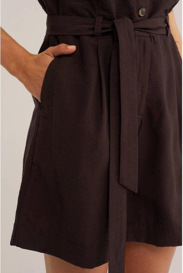 WE Fashion playsuit donkerbruin - Foto 2