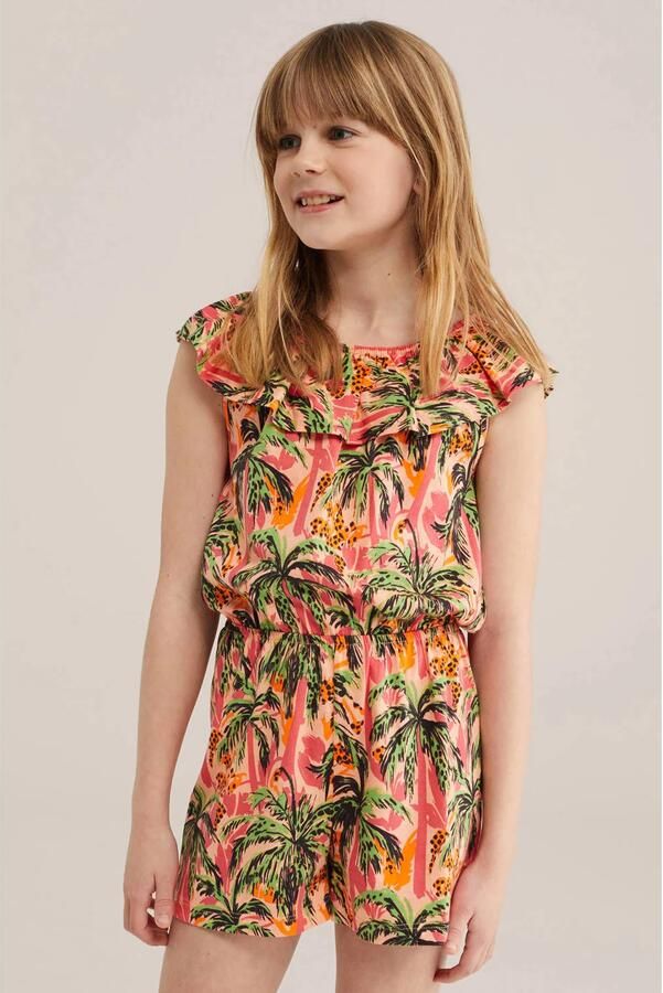 WE Fashion playsuit oranje