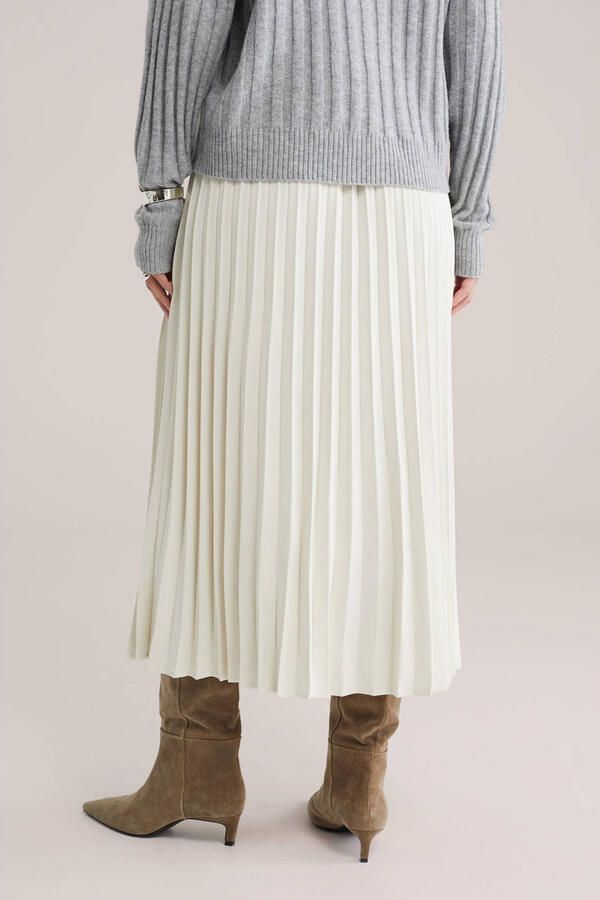 WE Fashion plissé rok ecru - Foto 3