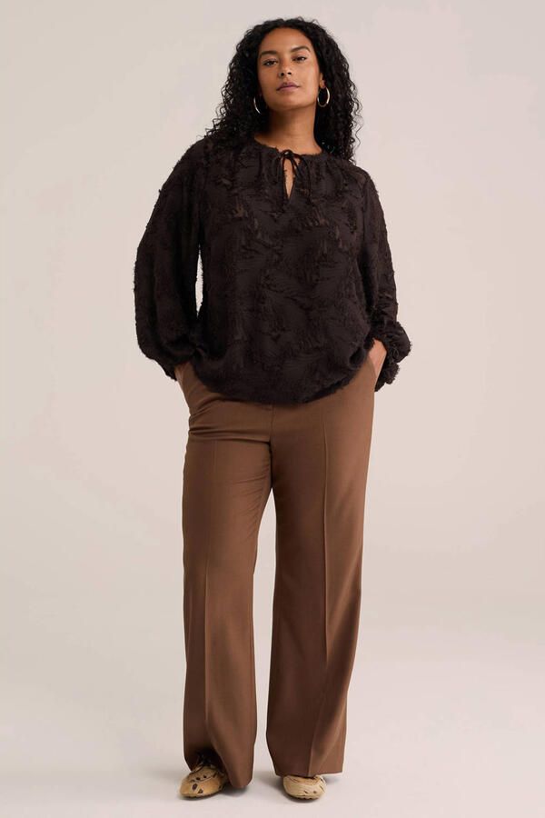 WE Fashion Plus Size top bruin - Foto 3