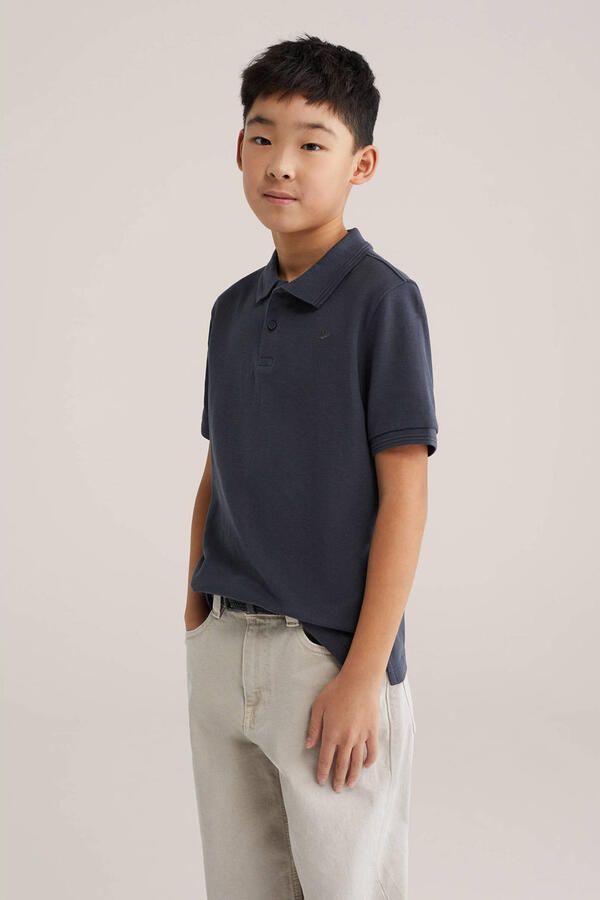 WE Fashion polo antraciet
